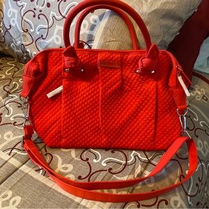 New Vera Bradley Hadley satchel in "Canyon sunset" handbag with strap purse